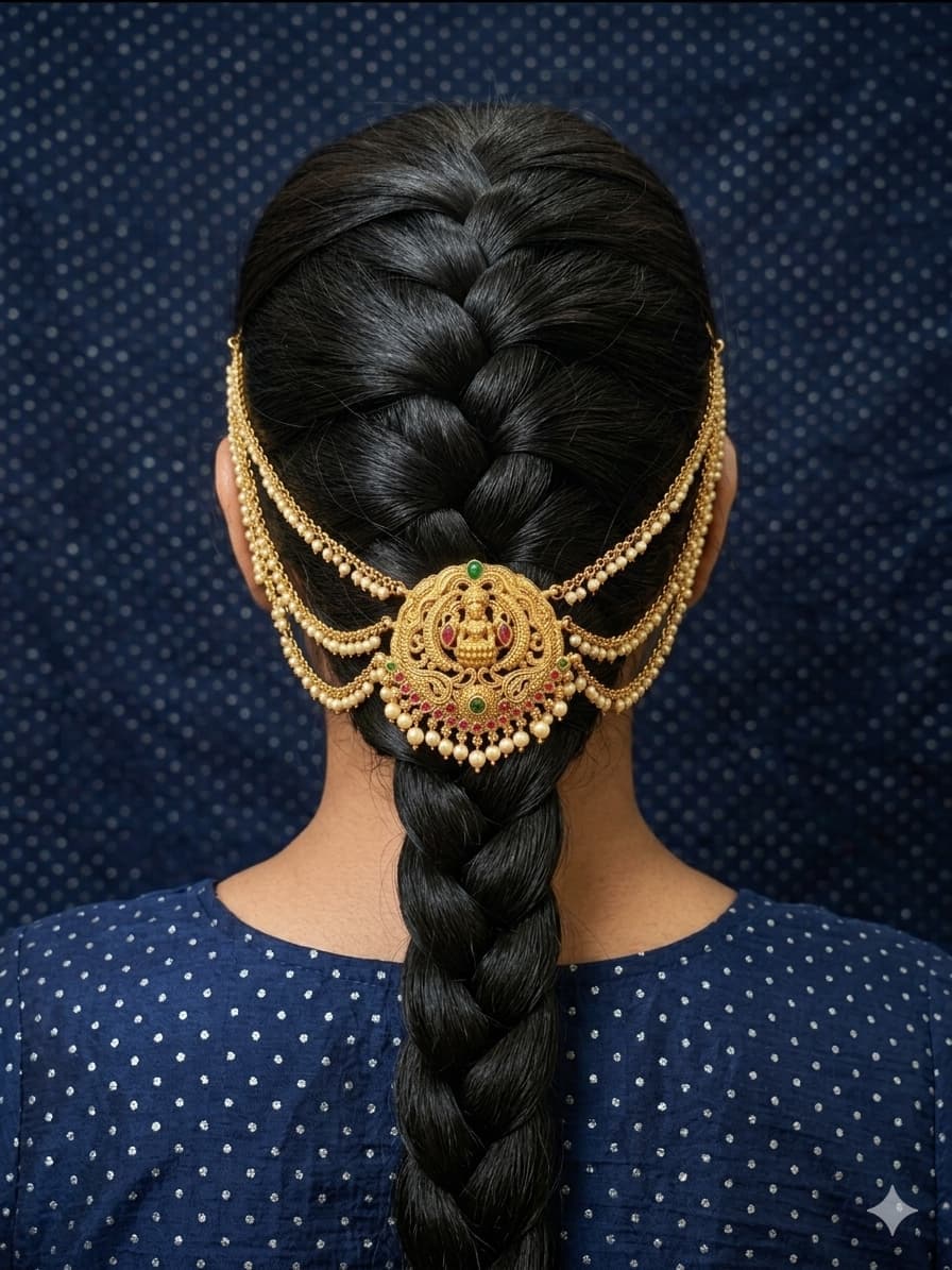 Lakshmi jadai billai hair chain