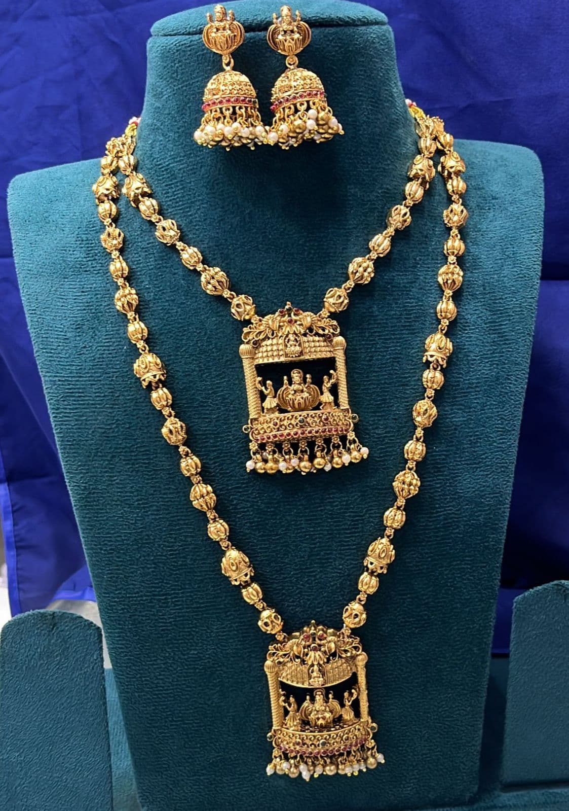 Traditional south Indian Goddess Lakshmi jewelry 