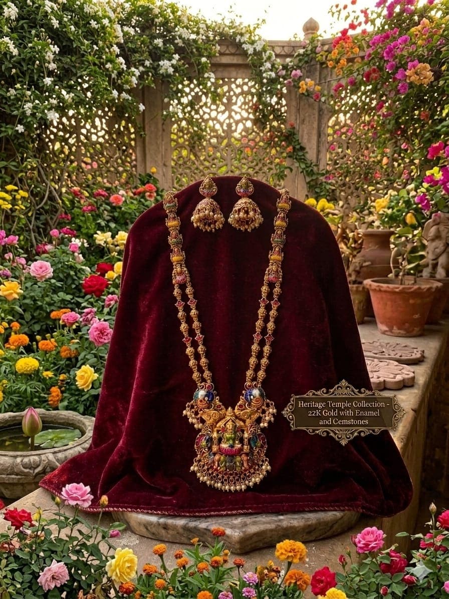 Traditional South Indian temple jewellery 