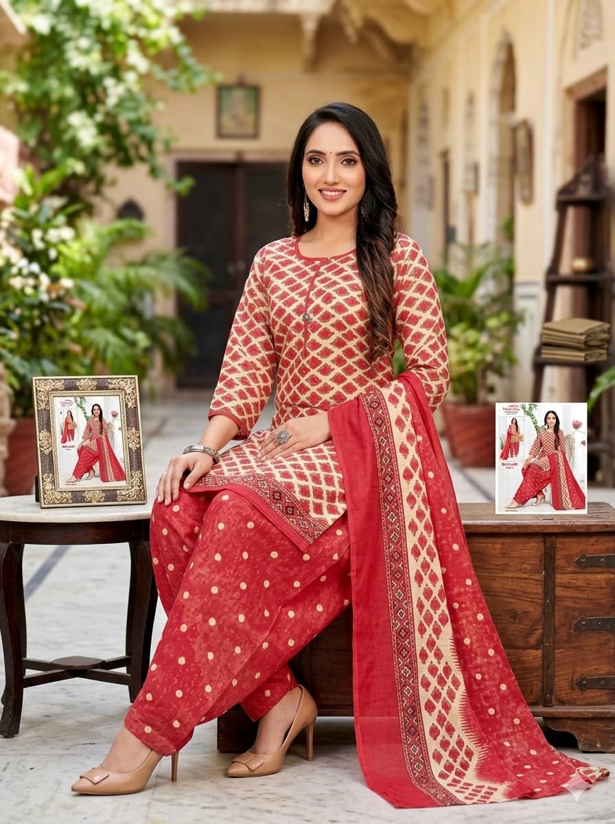  3-piece Punjabi Patiala salwar suit set
