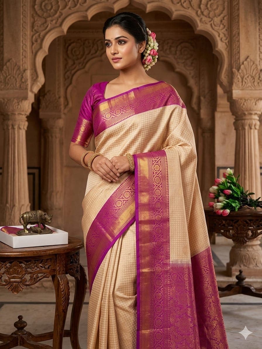 traditional Kanjivaram silk saree 